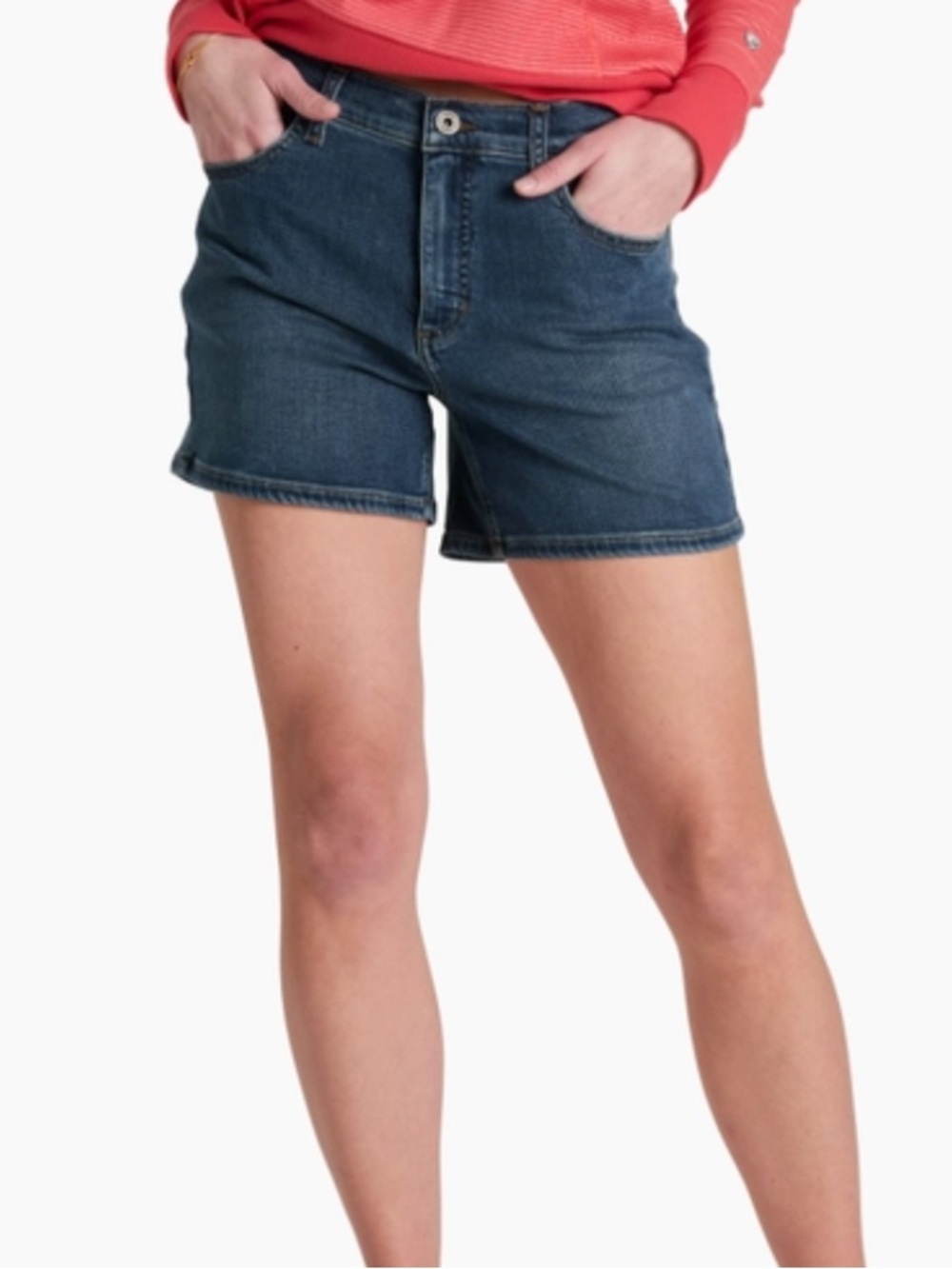 Kuhl Flex Dark/Light Blue Denim Women's Shorts Size 6 Bundle 6 Inches (2 pair)